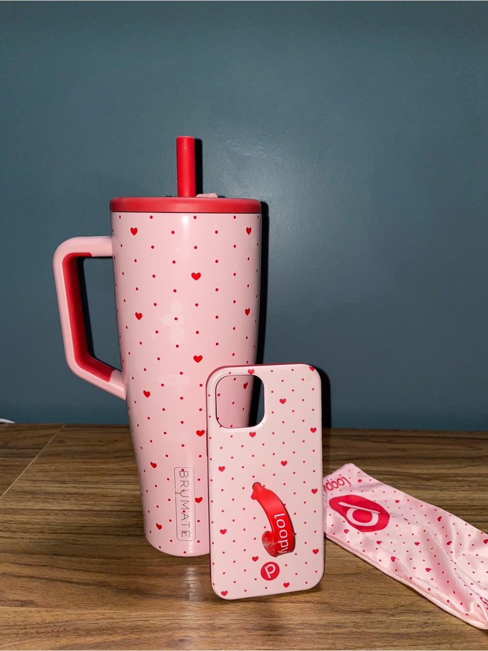 BrüMate “Be Mine” 40oz Era with Matching Phone Case